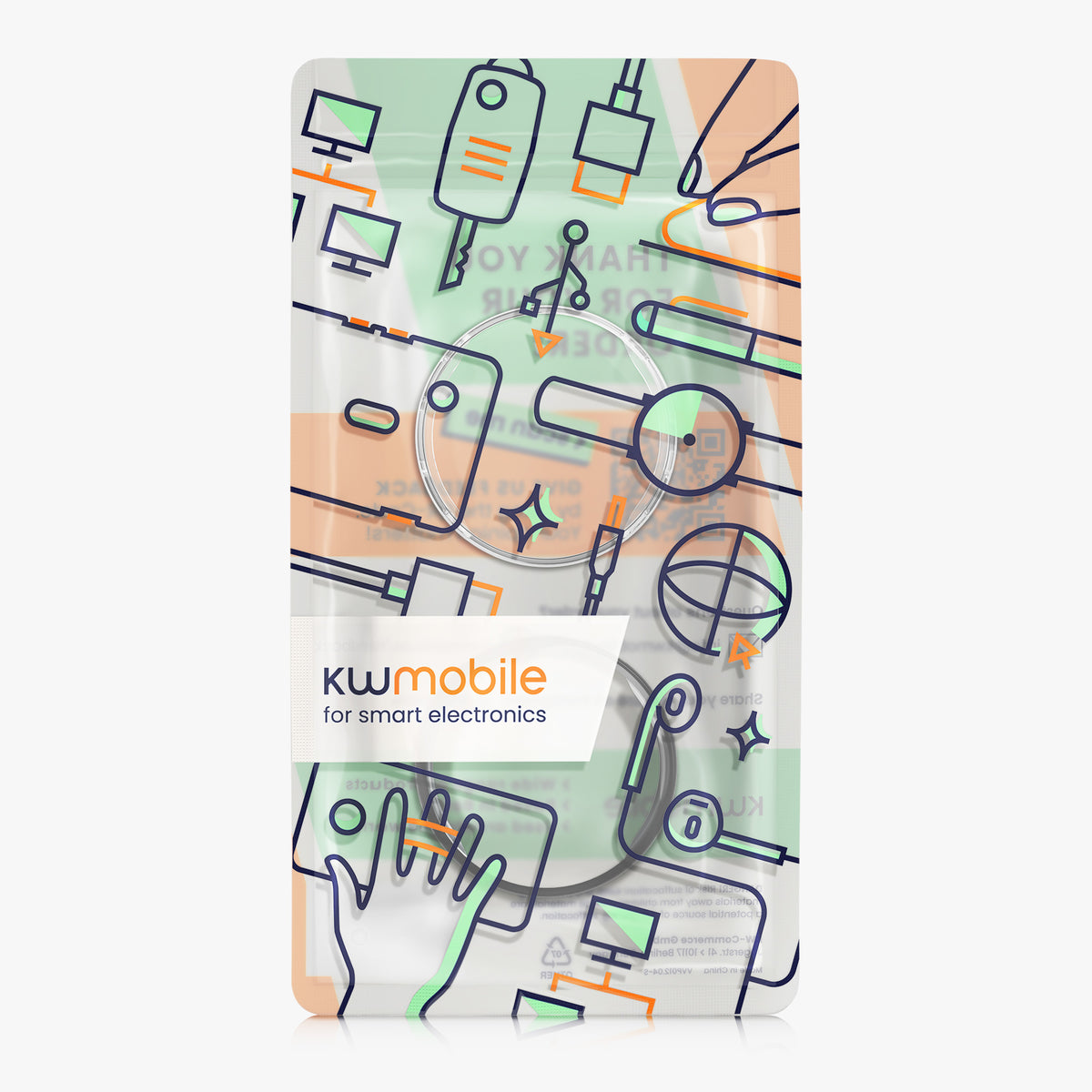 kwmobile 2x Silikon Hülle für Amazfit Active3 Premium Schutzhülle - Fullbody Display Cover Set aus Silikon - Schwarz Transparent Schwarz  [dsg01]