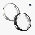 kwmobile 2x Silikon Hülle für Amazfit Active3 Premium Schutzhülle - Fullbody Display Cover Set aus Silikon - Silber Schwarz Silber  [dsg02]