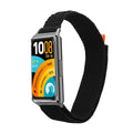 kwmobile Armband kompatibel mit Huawei Band 11 / Band 11 Pro - Nylon Fitnesstracker Sportarmband Band in Schwarz - Innenmaße von Schwarz