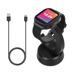 kwmobile USB Ladegerät kompatibel mit Xplora X6 Play / X6 Pro - USB Kabel Charger Stand - Smart Watch Ladestation