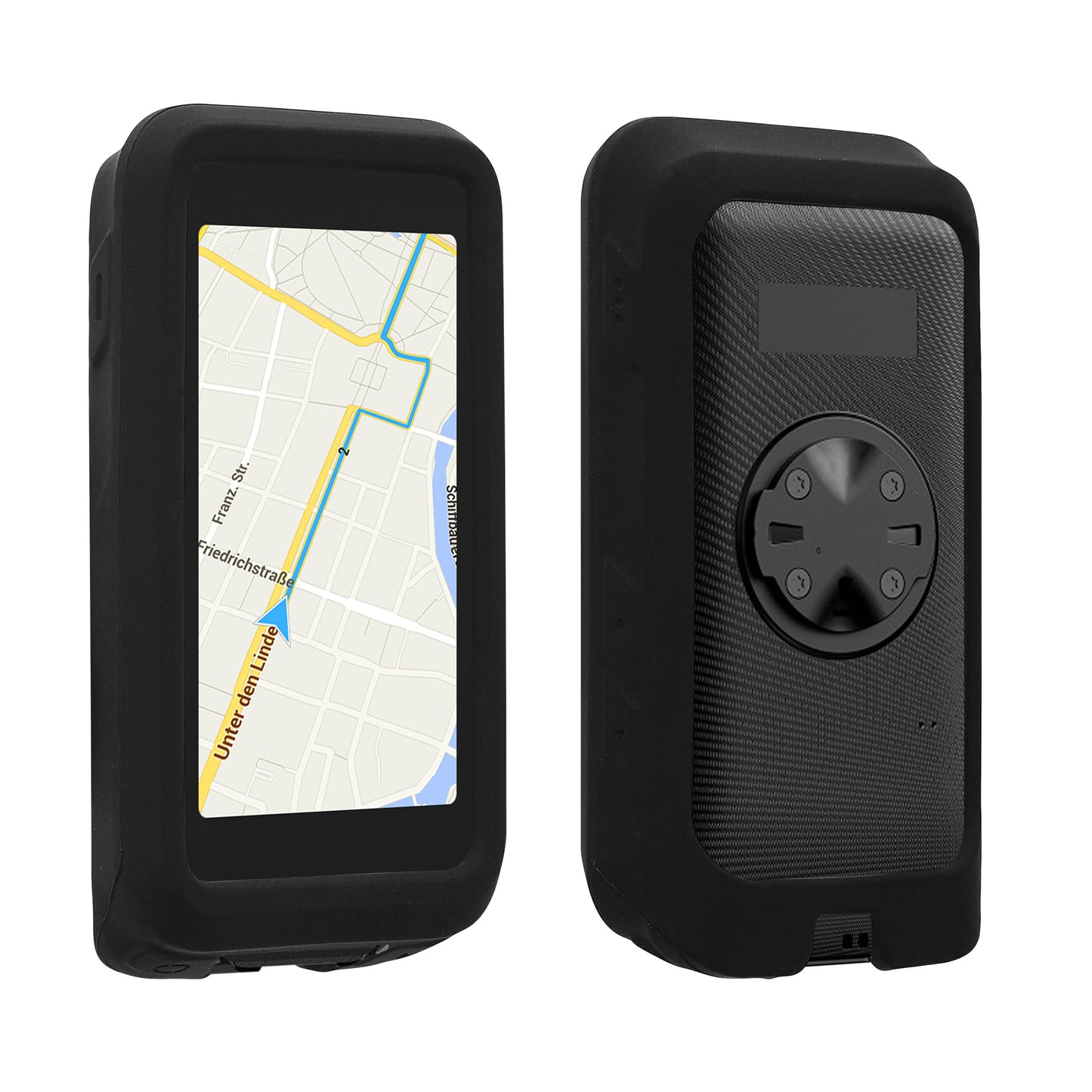 kwmobile Hülle kompatibel mit IGPSPORT BiNavi Air - Silikon GPS Fahrrad Case Schutzhülle - in Schwarz Schwarz  
