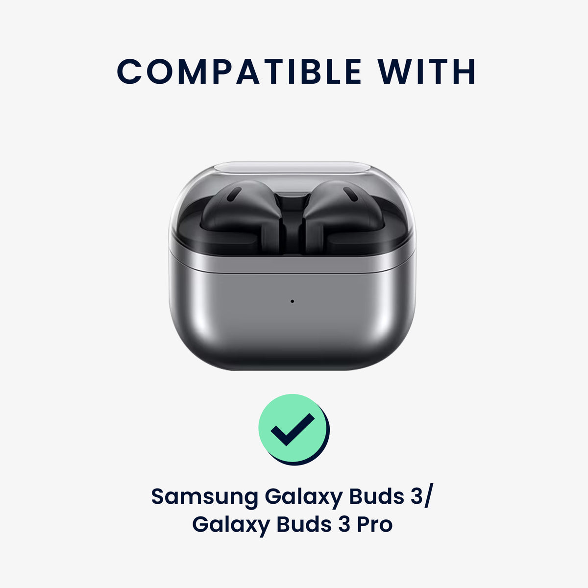 kwmobile Kunstleder Hülle für Samsung Galaxy Buds 3 / Galaxy Buds 3 Pro Case - Slim Cover mit Karabiner - Kopfhörer Tasche - Etui in Braun Braun