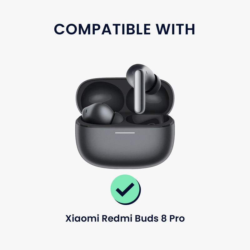 kwmobile 6x Silikonaufsätze für Xiaomi Redmi Buds 8 Pro - Ersatz Ohrstöpsel in 3 Größen - Ear Tips für In-Ear Kopfhörer - Zubehör Ersatzpolster in Schwarz Schwarz