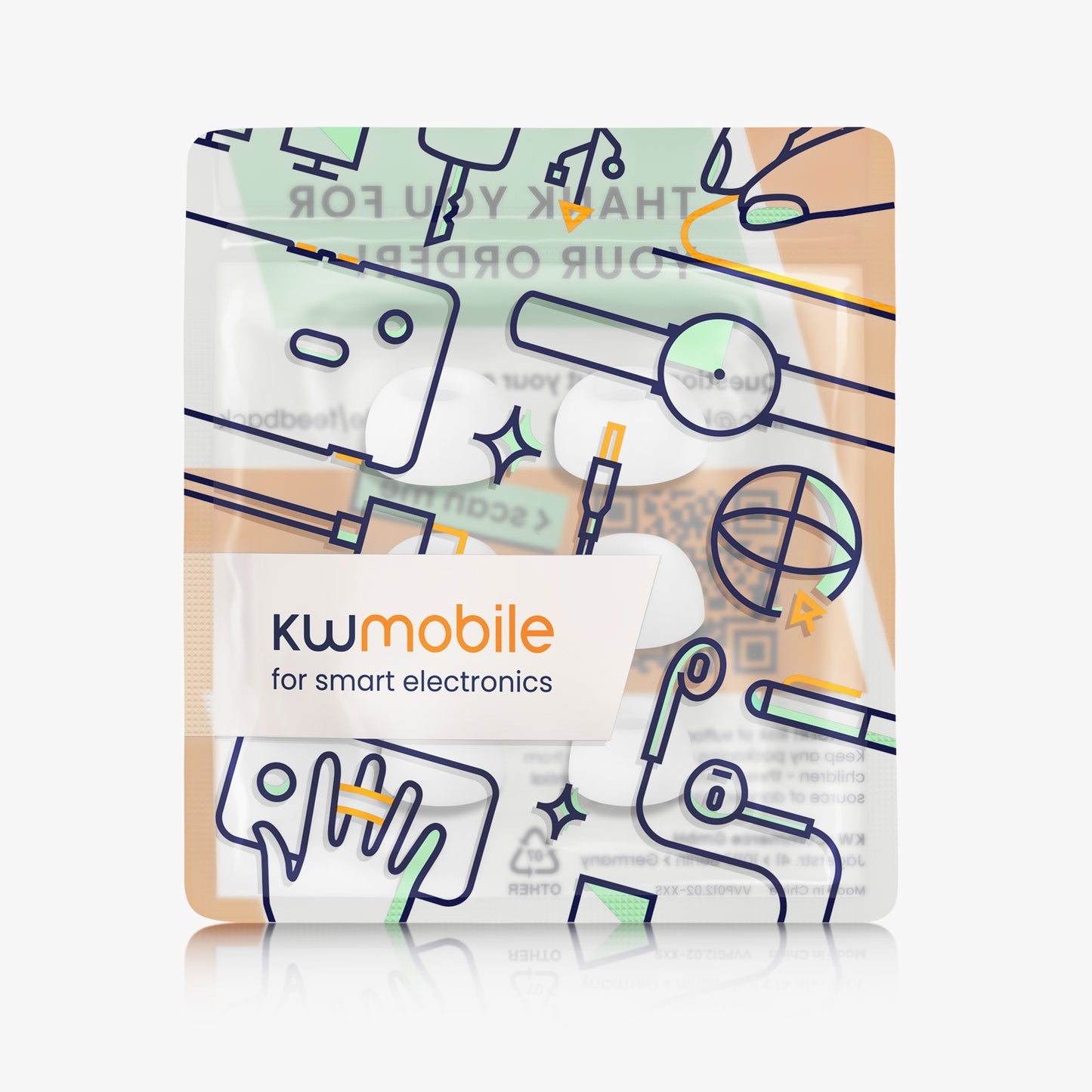 kwmobile 6x Silikonaufsätze für Xiaomi Redmi Buds 8 Pro - Ersatz Ohrstöpsel in 3 Größen - Ear Tips für In-Ear Kopfhörer - Zubehör Ersatzpolster in Weiß Weiß