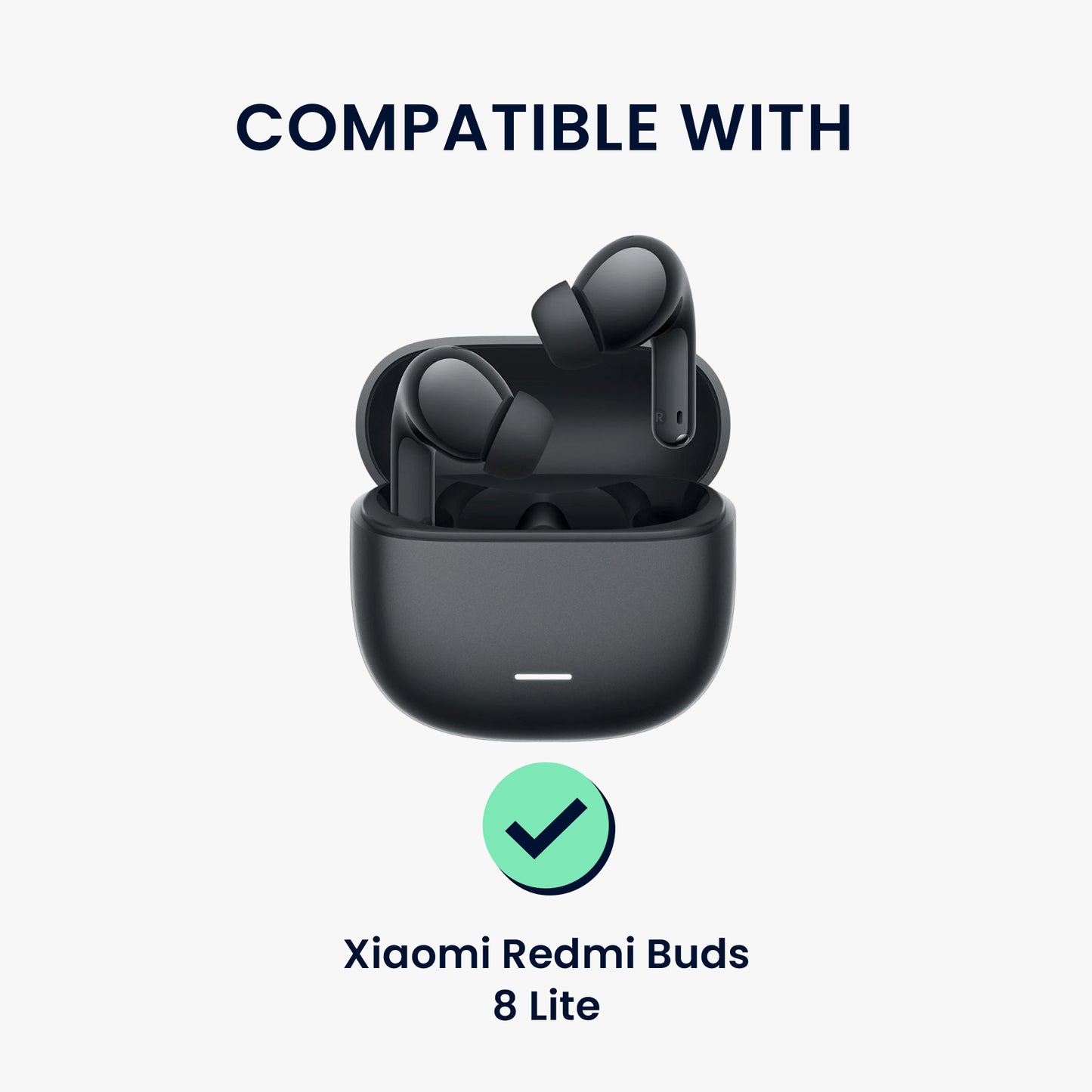 kwmobile 6x Silikonaufsätze für Xiaomi Redmi Buds 8 Lite - Ersatz Ohrstöpsel in 3 Größen - Ear Tips für In-Ear Kopfhörer - Zubehör Ersatzpolster in Weiß Weiß