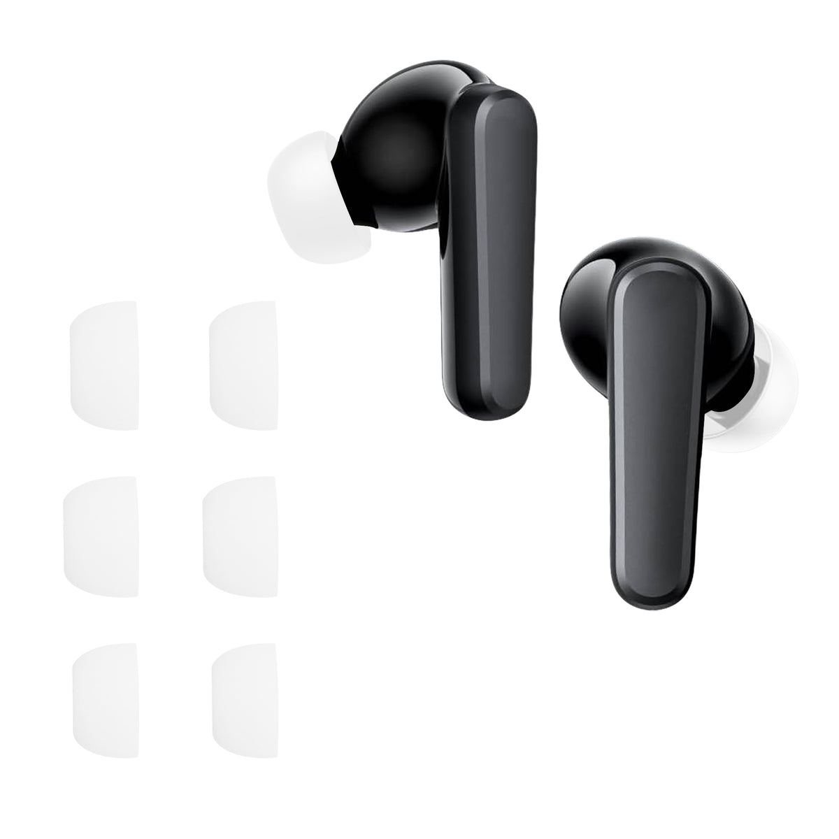 kwmobile 6x Silikonaufsätze für Anker Soundcore P20i - Ersatz Ohrstöpsel in 3 Größen - Ear Tips für In-Ear Kopfhörer - Zubehör Ersatzpolster in Weiß Weiß