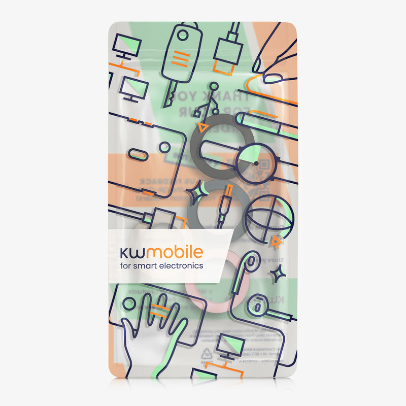 kwmobile 4x Smart Ring Protector kompatibel mit Oura Ring 4 S size 5 6 7 8 9 10 Hülle - Weiches Silikon Case - Schutzhülle in Mehrfarbig Mehrfarbig  [dsg01]