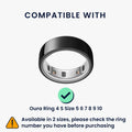 kwmobile 4x Smart Ring Protector kompatibel mit Oura Ring 4 S size 5 6 7 8 9 10 Hülle - Weiches Silikon Case - Schutzhülle in Mehrfarbig Mehrfarbig  [dsg01]