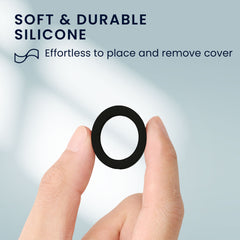 kwmobile 4x Smart Ring Protector kompatibel mit Oura Ring 4 S size 5 6 7 8 9 10 Hülle - Weiches Silikon Case - Schutzhülle in Mehrfarbig Mehrfarbig  [dsg01]