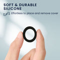 kwmobile 4x Smart Ring Protector kompatibel mit Oura Ring 4 M size 11 12 13 14 15 Hülle - Weiches Silikon Case - Schutzhülle in Mehrfarbig Mehrfarbig  [dsg01]