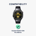 kwmobile 2x Transparente Displayschutzfolie kompatibel mit Huawei Watch GT6 Pro 46mm Folie - Schutzfolie für Fitness Tracker - robuster Displayschutz Transparent