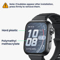 kwmobile 2x Transparente Displayschutzfolie kompatibel mit Huawei Watch FIT 5 Pro Folie - Schutzfolie für Fitness Tracker - robuster Displayschutz Transparent