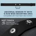 kwmobile Brust Pulsgurt für Garmin HRM / Polar H1 H10 H9 H7 / Wahoo Brustgurt Pulsmesser - Ersatz Herzfrequenzmesser Brustgurt - Pulsgurt für Brust aus Nylon - Schwarz Schwarz