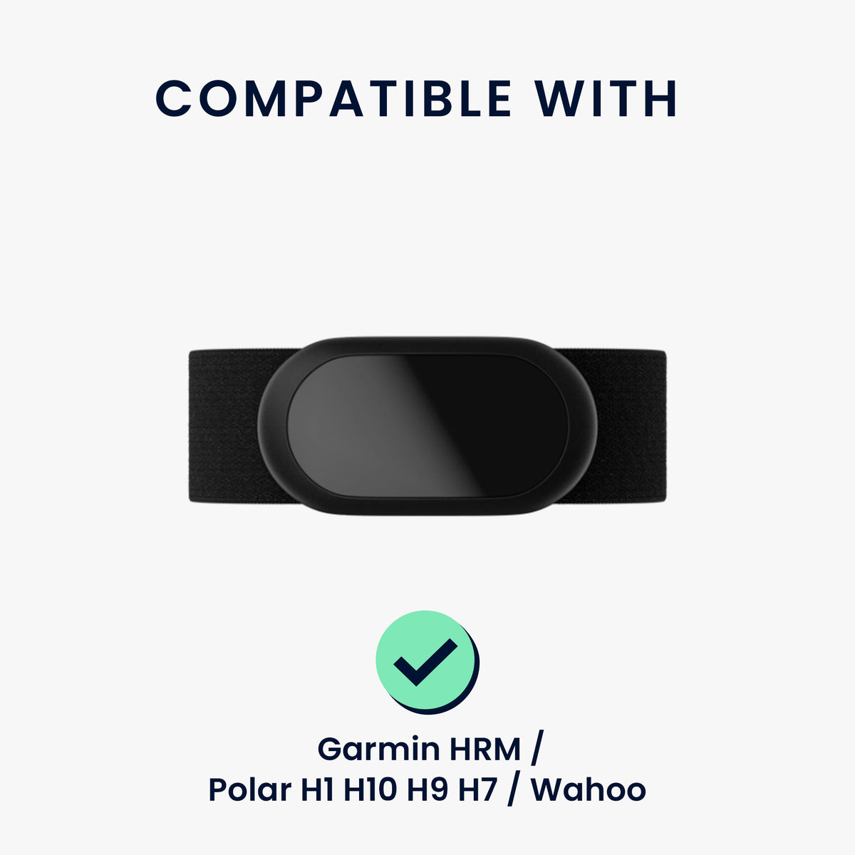 kwmobile Brust Pulsgurt für Garmin HRM / Polar H1 H10 H9 H7 / Wahoo Brustgurt Pulsmesser - Ersatz Herzfrequenzmesser Brustgurt - Pulsgurt für Brust aus Nylon - Grau Grau