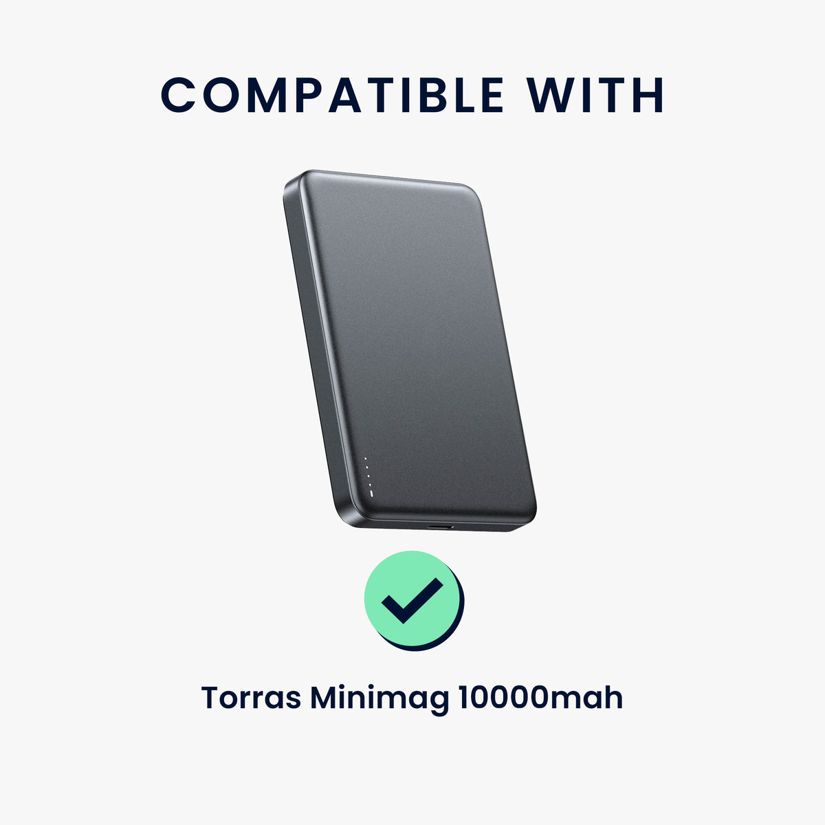 kwmobile Silikon Hülle für TORRAS MiniMag 10000mAh Case - Powerbank Hülle für unterwegs - Tasche für Power Bank - Schwarz Schwarz