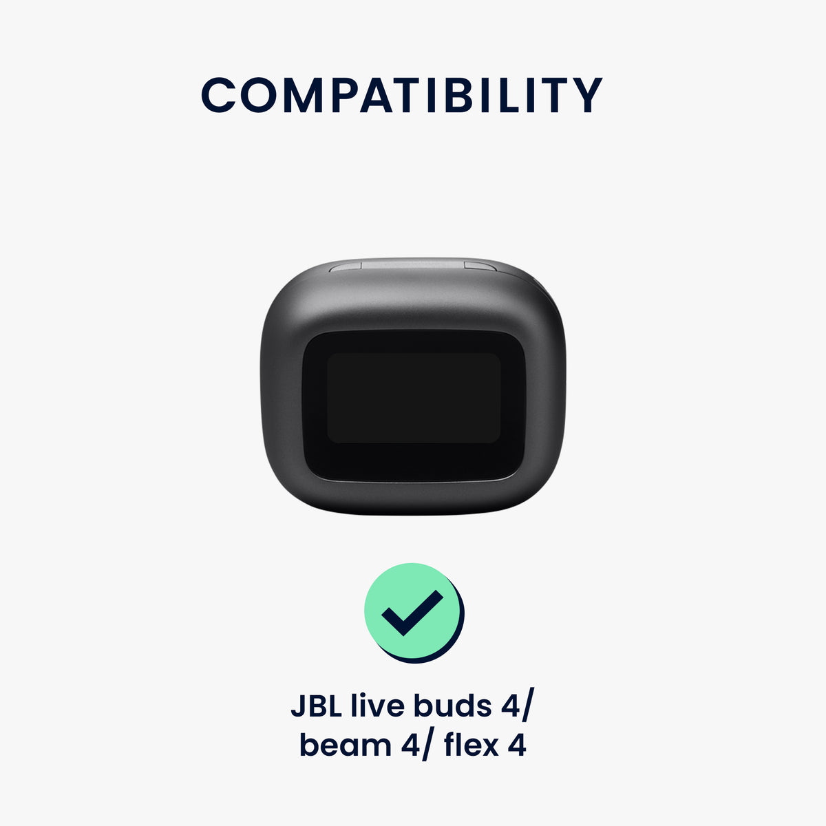 kwmobile Schutzhülle für JBL Live Buds 4 / Beam 4 / Flex 4 Hülle - TPU Silikon Case für Kopfhörer Ladecase - stoßfestes Cover mit Karabiner - Orange Orange