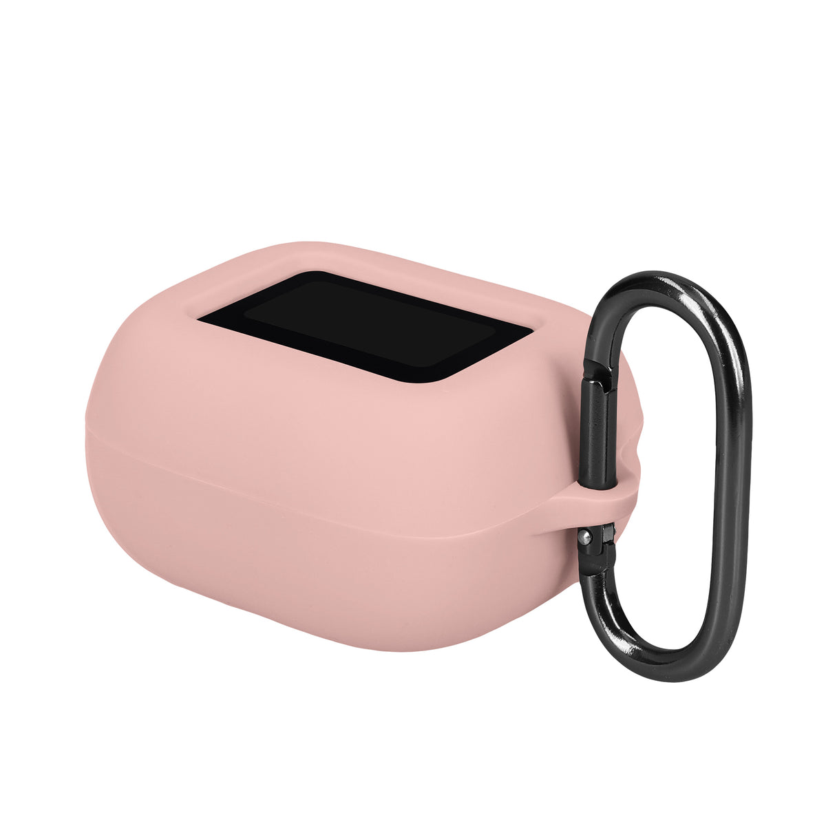 kwmobile Schutzhülle für JBL Live Buds 4 / Beam 4 / Flex 4 Hülle - TPU Silikon Case für Kopfhörer Ladecase - stoßfestes Cover mit Karabiner - Altrosa Altrosa