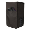 kwmobile Gaming Konsolen Cover für Microsoft Xbox Series X Abdeckung - Konsolen Staubschutz aus Polyester - flexible Konsolenhülle mit Seitentaschen - Dunkelgrau Dunkelgrau