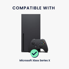 kwmobile Gaming Konsolen Cover für Microsoft Xbox Series X Abdeckung - Konsolen Staubschutz aus Polyester - flexible Konsolenhülle mit Seitentaschen - Dunkelgrau Dunkelgrau