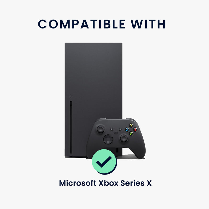 kwmobile Gaming Konsolen Cover für Microsoft Xbox Series X Abdeckung - Konsolen Staubschutz aus Polyester - flexible Konsolenhülle mit Seitentaschen - Dunkelgrau Dunkelgrau