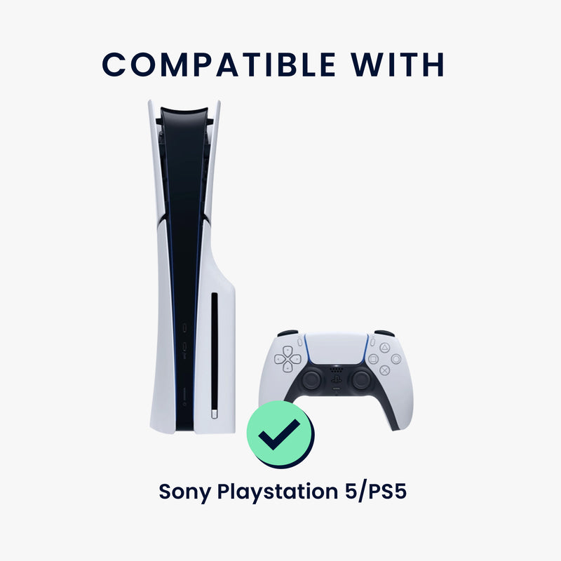 kwmobile Gaming Konsolen Cover für Sony Playstation 5 / PS5 Abdeckung - Konsolen Staubschutz aus Polyester - flexible Konsolenhülle mit Seitentaschen - Dunkelgrau Dunkelgrau