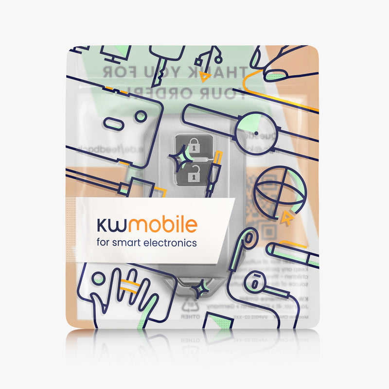 kwmobile Schlüsselhülle für Suzuki 2-Tasten Autoschlüssel Keyless Go Hülle - Autoschlüssel Schlüssel Hülle aus TPU Silikon - Schlüsselschutz Gehäuse in Schwarz matt Schwarz Schwarz matt