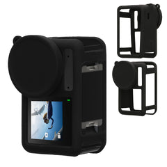 kwmobile Silikonhülle für DJI Action 4 Hülle - rutschfestes Cover aus Silikon für Action Cam - Schwarz Schwarz