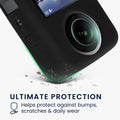 kwmobile Silikonhülle für DJI Osmo 360 Hülle - rutschfestes Cover aus Silikon für Action Cam - Schwarz Schwarz