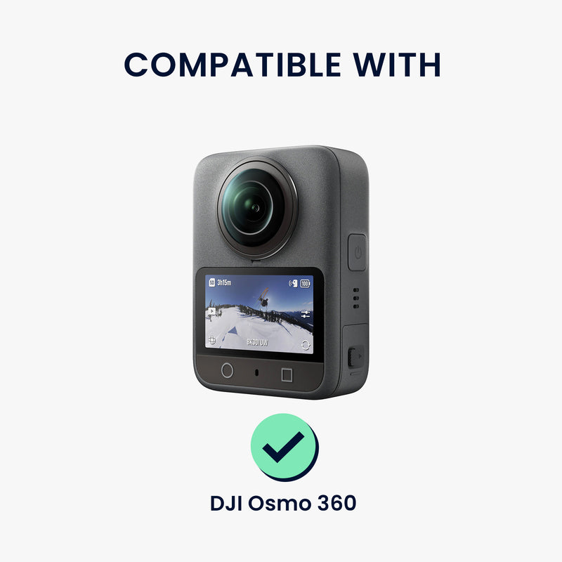 kwmobile Silikonhülle für DJI Osmo 360 Hülle - rutschfestes Cover aus Silikon für Action Cam - Schwarz Schwarz