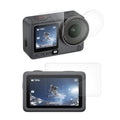 kwmobile 3x Kamera Displayschutz für DJI Osmo Active 6 / Action 6 Folie - 9H Härtegrad für Action Cam & Kompaktkamera - Schutzfolie für Display und Linse - Objektivschutz Transparent