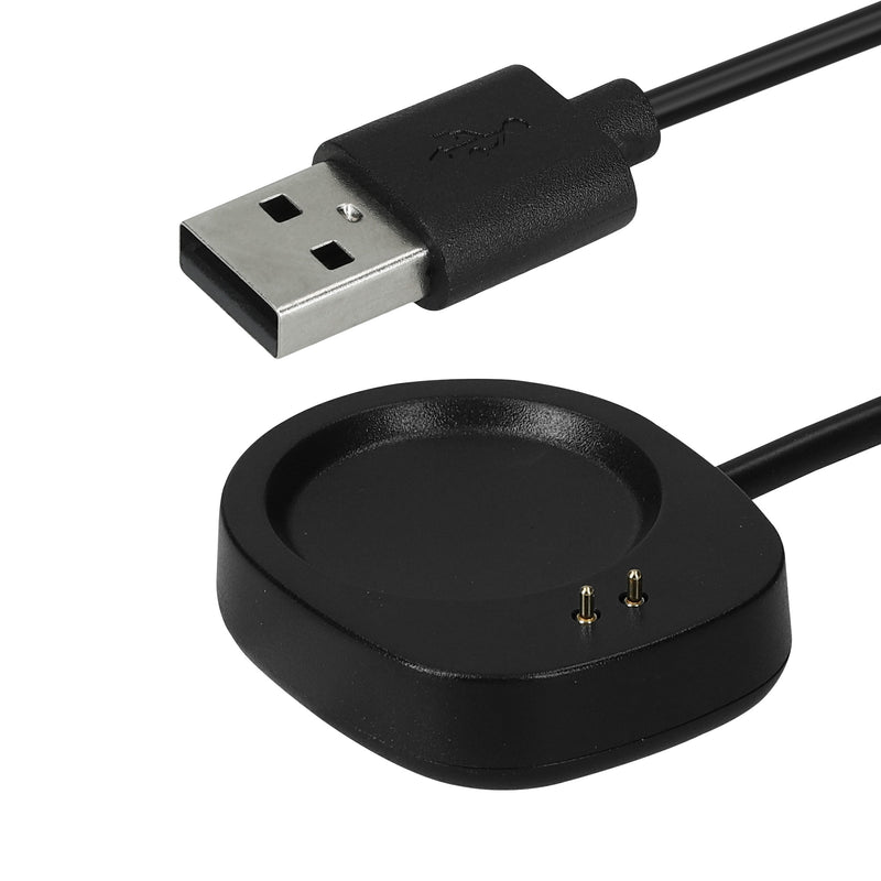 kwmobile Smartwatch Ladekabel für Amazfit Active3 Premium / T-Rex3 PRO / Active Max USB Ladekabel für Smartwatch - Smart Watch Aufladekabel - Fitnesstracker Ersatzkabel - Schwarz Schwarz