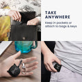 kwmobile Design Schutzhülle für Anker Soundcore Liberty 4 Pro Hülle - TPU Silikon Case für Kopfhörer Ladecase - stoßfestes Cover mit Karabiner - Weiß Schwarz Schwarz Weiß  [dsg01]