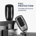 kwmobile Schlüsselhülle für Chery Omoda C5 / Jaecoo 7 / Tiggo 7 Pro 8 Pro / Arrizo 5 Hülle - Autoschlüssel Schlüssel Hülle aus TPU Silikon - Schlüsselschutz Gehäuse in Schwarz matt Schwarz Schwarz matt