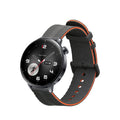 kwmobile Silikon Uhrenarmband für OnePlus Watch 3 / 2 / 2R / Oppo Watch X2 Armband - Ersatzarmband für Fitnesstracker - Wechselarmband Smartwatch - Schwarz Orange Schwarz