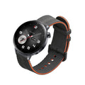 kwmobile Silikon Uhrenarmband für OnePlus Watch 3 / 2 / 2R / Oppo Watch X2 Armband - Ersatzarmband für Fitnesstracker - Wechselarmband Smartwatch - Schwarz Orange Schwarz