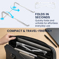 kwmobile Laptop Ständer Stand höhenverstellbar für 11 bis 15,6 Zoll - Laptopständer Laptop Halterung aus Aluminium - Notebook Halter Laptophalter Erhöhung faltbar Silber Silber