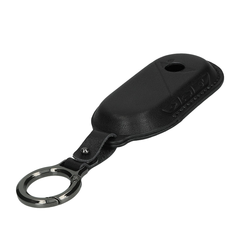 kwmobile Schlüsselhülle für BMW Mini Cooper U25 J01 J05 F65 F66 2024-2026 Hülle Leder - Autoschlüssel Schlüssel Hülle - Schlüsselcover Schlüsselschutz in Schwarz Schwarz