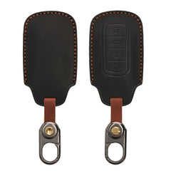 kwmobile Leder Autoschlüssel Hülle kompatibel mit Chery Omoda C5 / Jaecoo 7 / Tiggo 7 Pro 8 Pro / Arrizo 5 Schlüsselhülle - Schlüssel Tasche Schwarz Schwarz