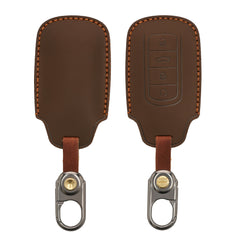 kwmobile Leder Autoschlüssel Hülle kompatibel mit Chery Omoda C5 / Jaecoo 7 / Tiggo 7 Pro 8 Pro / Arrizo 5 Schlüsselhülle - Schlüssel Tasche Braun Braun