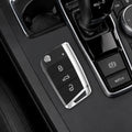 kwmobile Autoschlüssel Ersatztasten für VW Golf 7 MK7 3-Tasten Autoschlüssel Tastenfeld - Tastenfeld für Auto Schlüssel Tasten - Schwarz Weiß Schwarz  [dsg01]