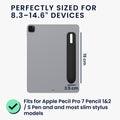 kwmobile Tablet Stifthalter für Apple Pencil Pro / Pencil 1&2 / S Pen / Stylus Hülle - selbstklebende Pencil Halterung aus Silikon - Stylus Cover in Schwarz Schwarz