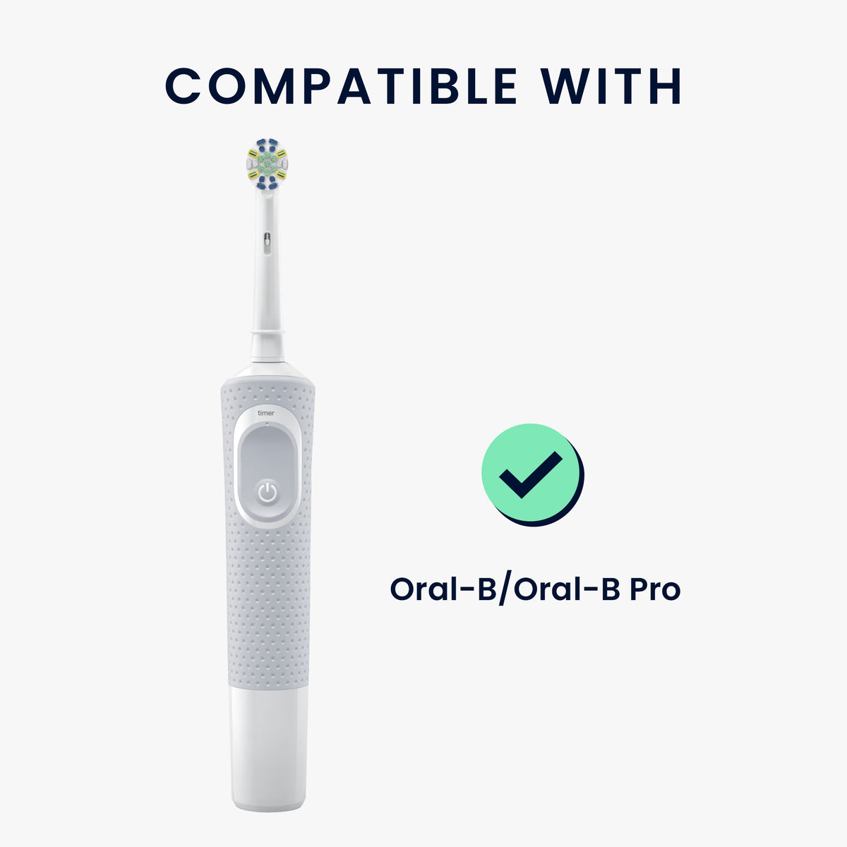 kwmobile Zahnbürsten Reiseetui für Oral-B / Oral-B Pro - Kunststoff Etui Box für elektrische Zahnbürste & 2 Bürstenköpfe - Reise Case - Schwarz Schwarz