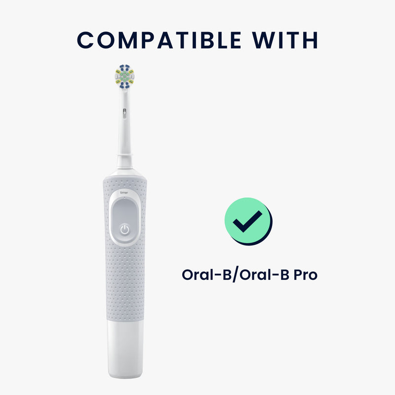 kwmobile Zahnbürsten Reiseetui für Oral-B / Oral-B Pro - Kunststoff Etui Box für elektrische Zahnbürste & 2 Bürstenköpfe - Reise Case - Schwarz Schwarz