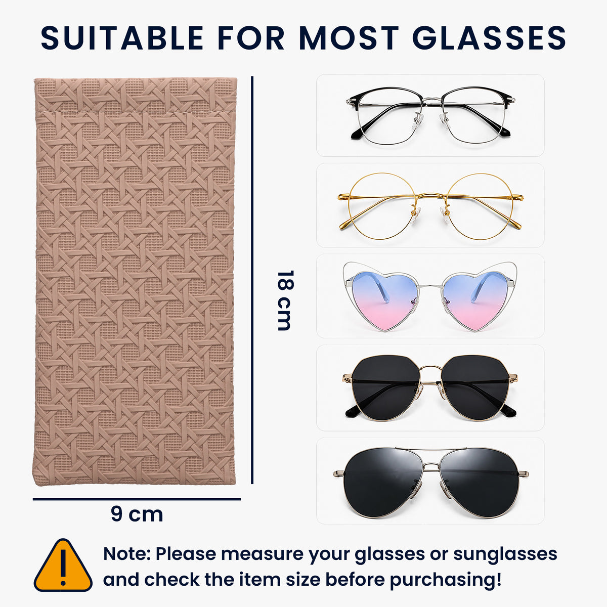 kwmobile 2x Brillenetui weich aus PU-Leder - Sonnenbrillen Etui Set - Brillentasche für Sonnenbrille und Lesebrille - weiche Brillenhülle mit Druckverschluss - Hellblau Altrosa Hellblau
