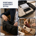 kwmobile Brillenetui Hardcase aus PU Leder - Brillenhülle mit weichem Innenfutter und Magnetverschluss - Brillen Etui für Damen und Herren - Glasses Case - Schwarz Schwarz