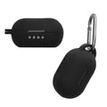 kwmobile Schutzhülle für Raycon Everyday Classic Hülle - TPU Silikon Case für Kopfhörer Ladecase - stoßfestes Cover mit Karabiner - Schwarz Schwarz