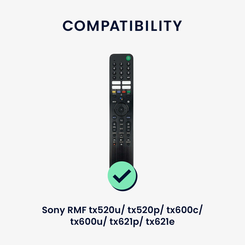 kwmobile Hülle Fernbedienung kompatibel mit Sony RMF TX520U / TX520P / TX600C / TX600U / TX621P / TX621E Hülle - Silikon Case für TV Zubehör in Schwarz Schwarz