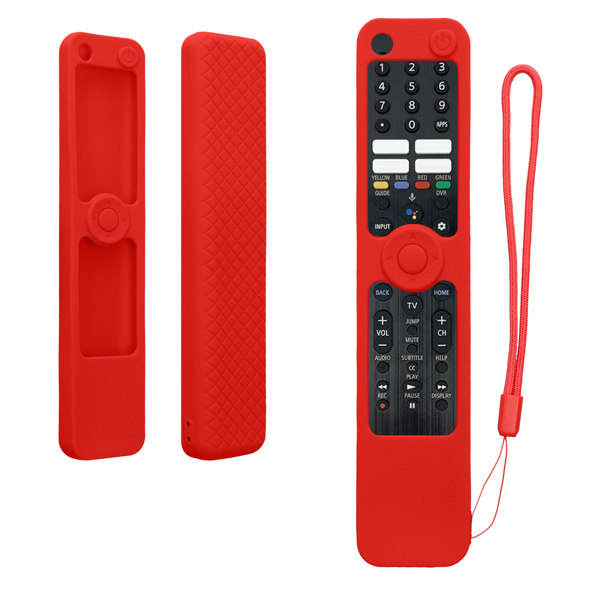 kwmobile Hülle Fernbedienung kompatibel mit Sony RMF TX520U / TX520P / TX600C / TX600U / TX621P / TX621E Hülle - Silikon Case für TV Zubehör in Rot Rot