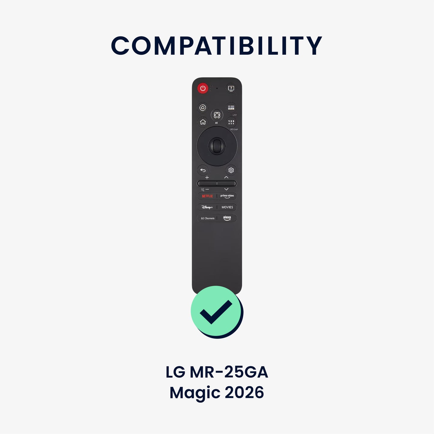 kwmobile Hülle Fernbedienung kompatibel mit LG LG MR-25GA Magic 2026 Hülle - Silikon Case für TV Zubehör in Schwarz Schwarz