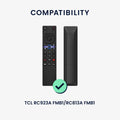 kwmobile Hülle Fernbedienung kompatibel mit TCL TCL RC923A FMB1 / RC813A FMB1 Hülle - Silikon Case für TV Zubehör in Schwarz Schwarz